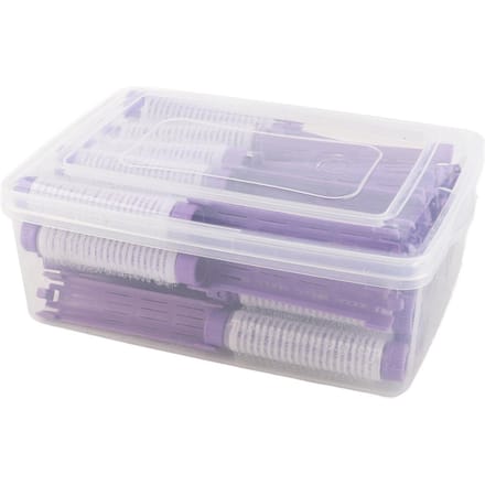 20 stuks Haar Permanent Staven Pluizige Permanent Staven Haarroller Kruller Kappersgereedschap Kit Purple