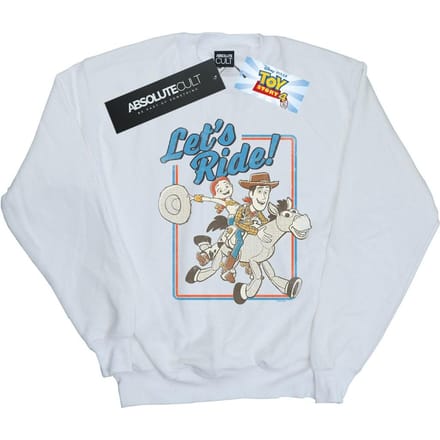 Disney Heren Toy Story 4 Let´s Ride Sweatshirt (Wit)