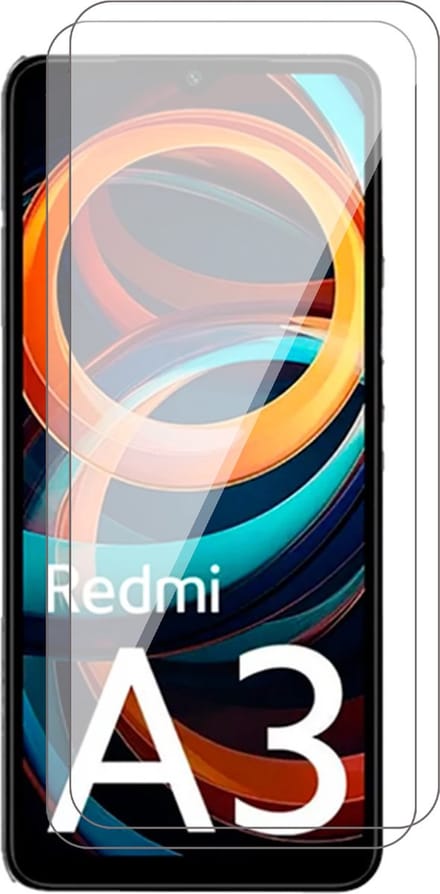 Screenprotector geschikt voor Xiaomi Redmi A3 - 2x Glas Screen Protector