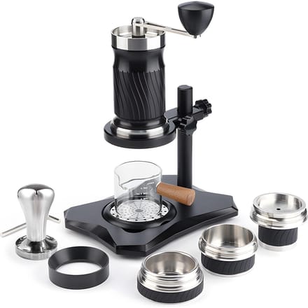 Machine à expresso Portable 9-12Bar, pression Variable, commande manuelle, compacte, pour voyage noir