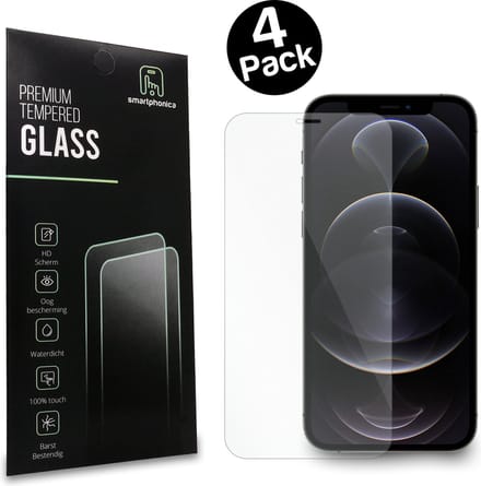iPhone 12 | Premium Tempered Glass Screenprotector | 4-Pack | Smartphonica