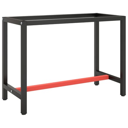 vidaXL - Werkbankframe - 110x50x79 - cm - metaal - matzwart - en - matrood