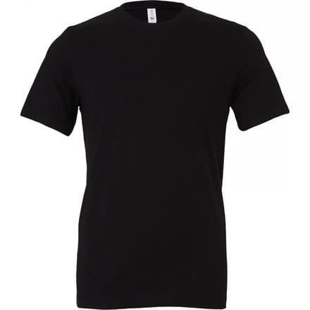 Bella+Canvas Unisex Jersey Short Sleeve Tee CV3001 - Black - L
