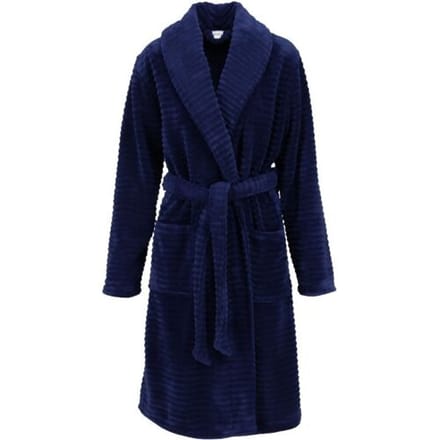 Fluweelzachte dames badjas nachtblauw Ringella - Blauw - Maat - 50