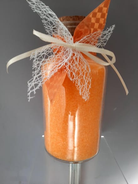 scrubzout - badzout  - zout met olie geur mango 750 gr