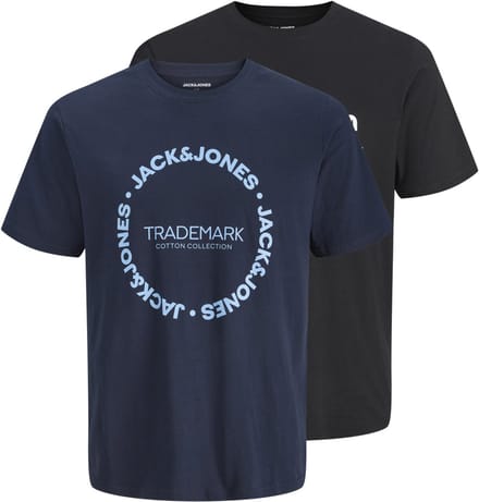 JACK & JONES- JJAERO TEE BENSON TEE 2PK MP JNR - Jongens - T-shirt