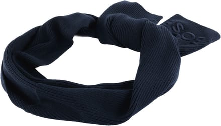 BOSS Sjaal Afox Knitted Scarf Dark Blue Donkerblauw