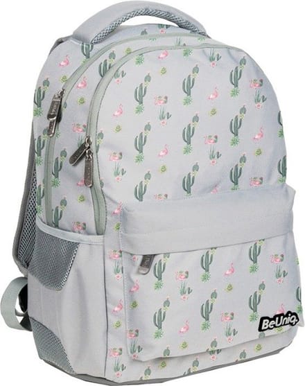 BeUniq Cactus rugzak - 42 x 30 x 19 cm - Grijs
