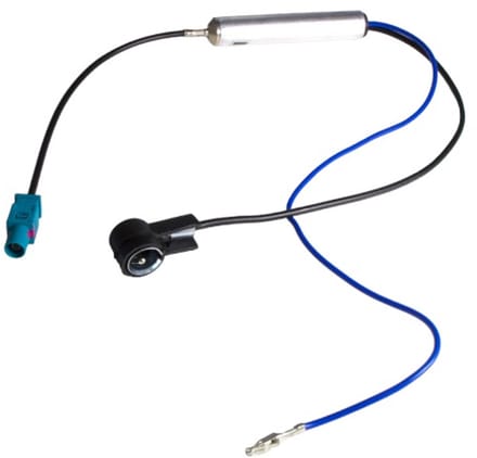 FAKRA naar DIN Antenne Adapter - Spanningsadapter met Phantom Voeding - Audi Opel Volkswagen