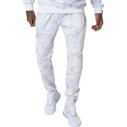 Camouflage joggingbroek met biker inzetstukken Project X Paris