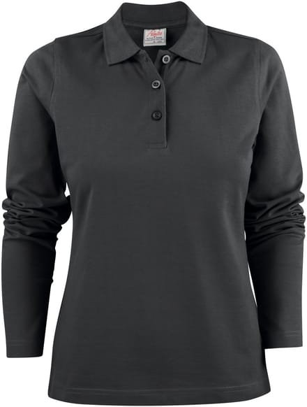 Printer Surf Ladies Long Sleeve Black S