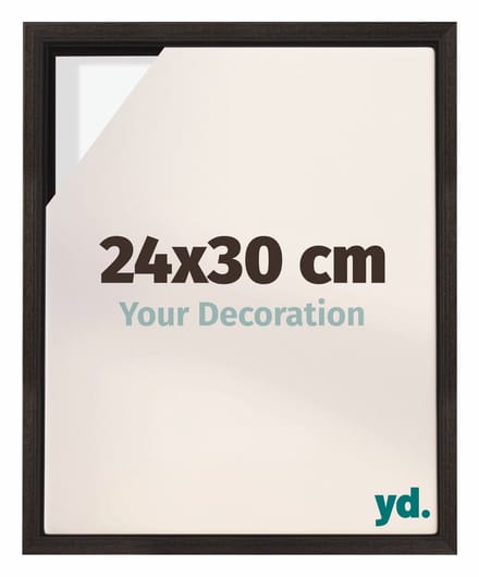 yd, Baklijst 24x30 cm Eiken Donker - Lijst voor Canvasdoek - MDF Lyon