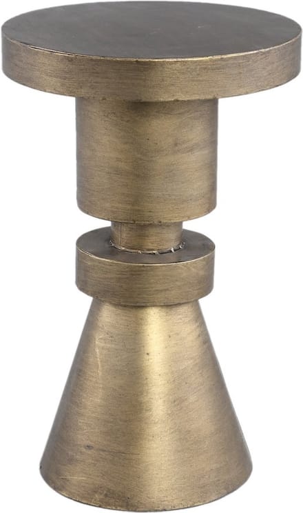 PTMD Lox Bijzettafel - 30 x 30 x 48 cm - Metaal - Goud