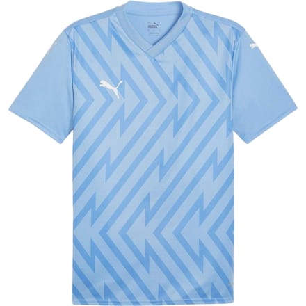 Puma Heren Teamglory Chevron T-Shirt (Lichtblauw)