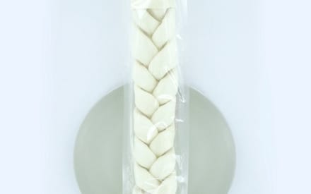 Landman Wit Kauwrolbot Gevlecht Naturel XXL - 45cm - Hondensnacks - Hondensnoepjes - Kauwbotten Hond - Kauwstaaf