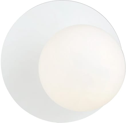 Emibig Wandlamp Oslo Staal Wit | Geschikt voor 1x E14 - Max 10W.