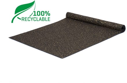 GJ Floors - Glitter loper (recyclebaar) | Zwart Goud - Breedte x Lengte: 2 meter / 10 meter