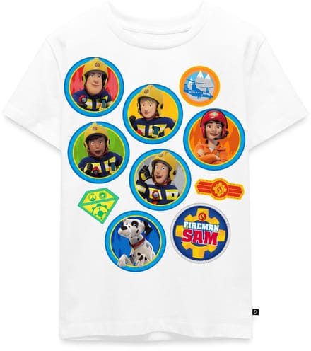 Brandweerman Sam™ Brandweer Team Embleem Ontwerp Premium T Shirt Kinderen