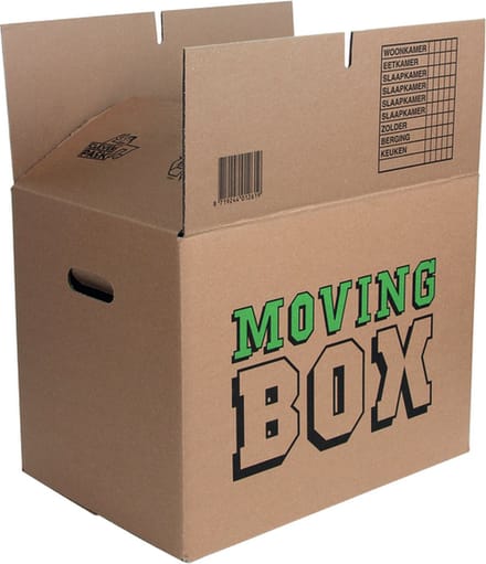 Verhuisdoos CleverPack bedrukt - 480x320x360mm - 5 stuks