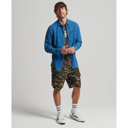 Superdry Patched Alpha Cargo Korte Broek Groen 32 Man