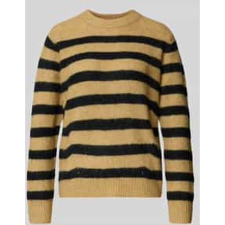 Gebreide pullover met ronde hals, model 'THORA'