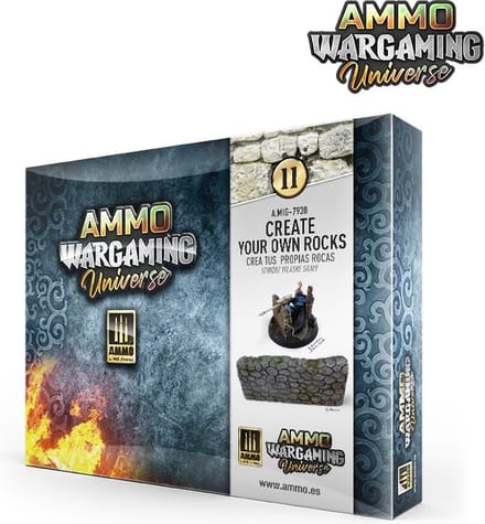 AMMO by Mig Jimenez Modelbouwdecoratie - MIG 7930 Wargaming Universe 11 - Create Your Own Rocks Effecten set
