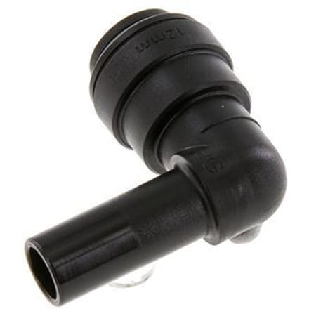 12mm x 12mm 90 graden L-verbinding POM Insteekfitting Plug NBR [2 Stuks]