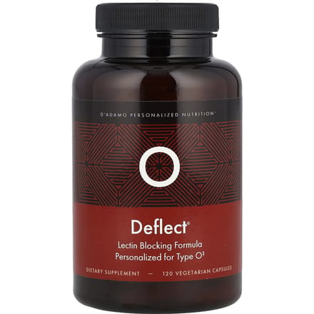 D'Adamo, Deflect® O, Lectine Blokkering Formule, 120 Plantaardige Capsules