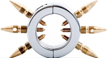 Ballstretcher met spikes RVS