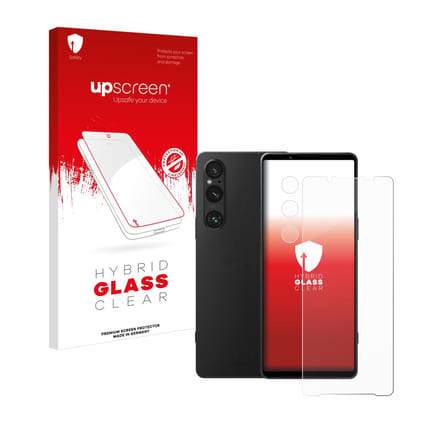 upscreen - Screenprotector voor Sony Xperia 1 V (Voor+Camera) - Folie Beschermfolie Beschermglas transparant