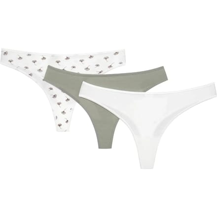 Esotiq Mia-Mia Serie - Damesstrings - 3-delige set - Naadloos - Meerkleurig - Maat L