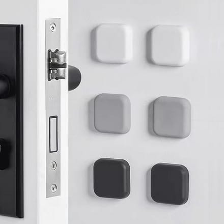 Siliconen Deurstoppers voor Wandbescherming - 6 Stuks - Zelfklevende Geluiddemper