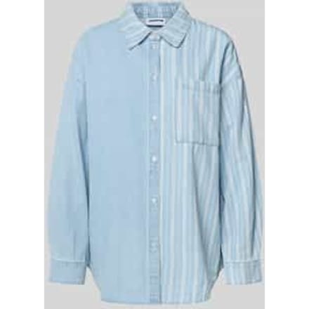 Noisy may Blouse Nmkatri Ls Oversized Shirt Bs006lb 27036825 Medium Blue Denim Dames Maat - M
