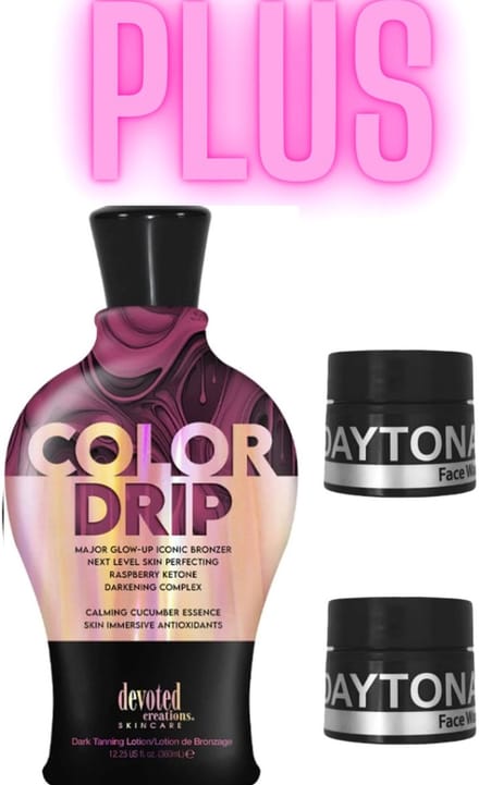 Devoted Creations Color Drip 360 ml PLUS Daytona Face Wax met anti-aging effect - 2x 15 ml