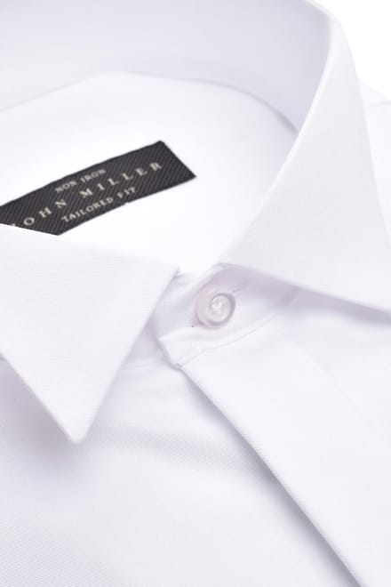 John Miller Overhemd Tailored Smoking Non Iron Wit / male