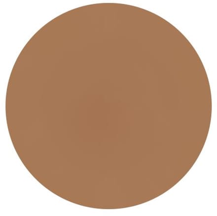 ZICZAC - Placemat TOGO - SET/6 - Rond - Dubbelzijdig - Kunstleer - Dia 38 cm, indiantan