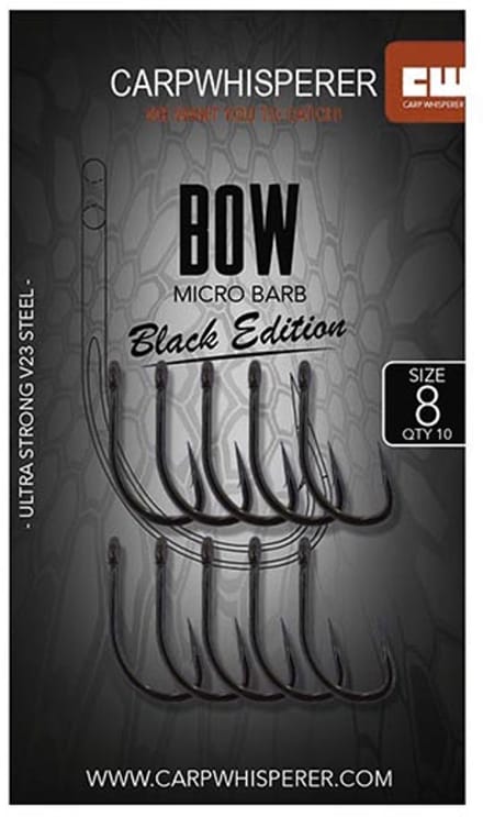 Carp Whisperer - Bow Haak - 10 stuks - Haak Maat: 8 - Micro Barb