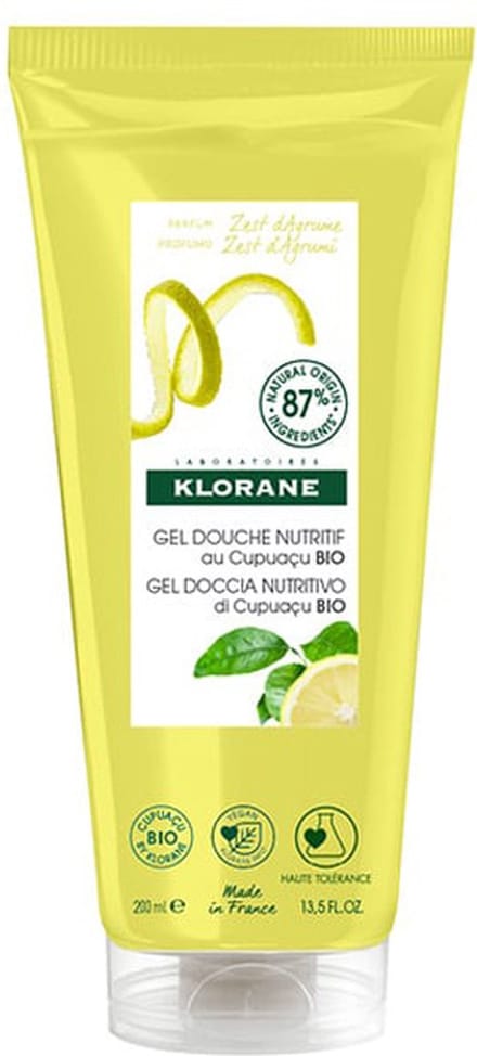 Klorane Huid Zeste d'Agrumes Gel Douche Zeste d'Agrumes  Alle Huidtypen 200ml