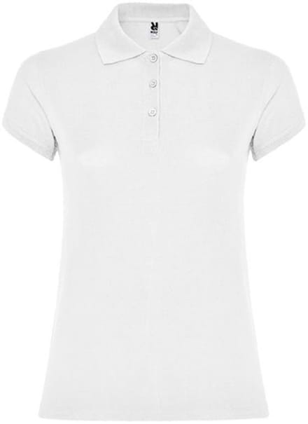 Roly - Star Dames Polo - White 01 maat S