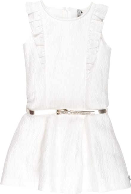 Rumbl Royal - Jurk - Offwhite/goud - Maat 128