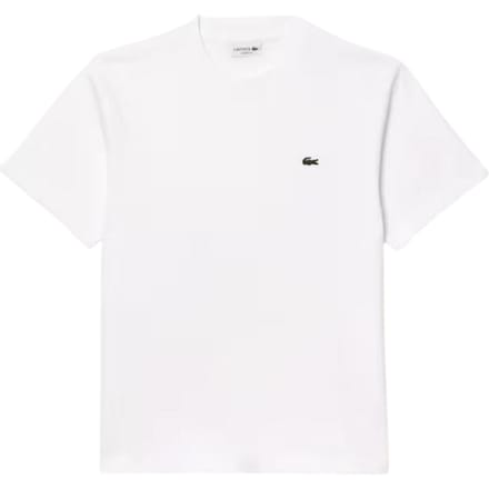 Lacoste heren O-hals shirt crocodile logo wit