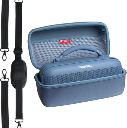 Hard Travel Case voor Draagbare Bluetooth Speaker - Waterdichte Bescherming voor Geluidssystemen (Blauw)