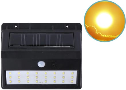 Grundig Solar Wandlamp - 14 x 11,6 x 5 cm - Met Schemersensor