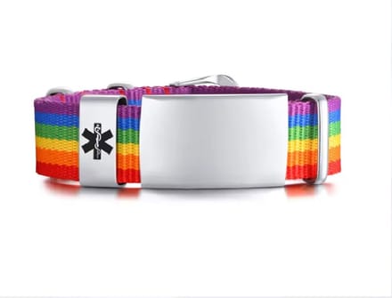 Medische Armband Regenboog – QR-code – Inclusief 1 Jaar Gebruik – BeSafeCharm