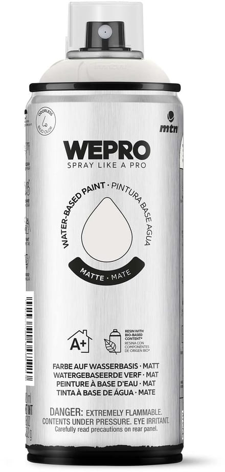 Spuitbus Grijs Pedraforca Mat MTN WEPRO WATER-BASED PAINT 400ML