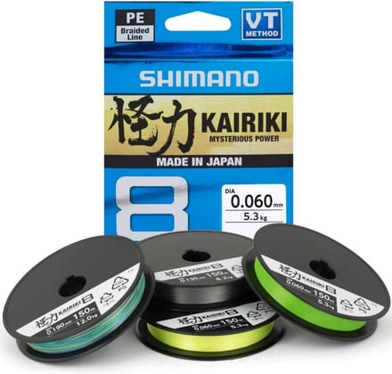 Shimano Kairiki 8 Mantis Green (150m) - Maat : 0.130mm - 8.2 kilo