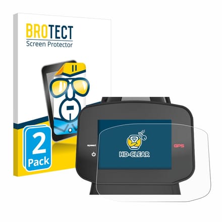 BROTECT - Screenprotector voor PowaKaddy FX7 GPS 3.5" - Folie Beschermfolie transparant 2 Stuks