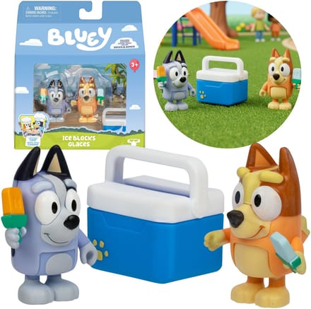 Bluey Bingo FIGUURTJESET IJsjes, Figuurtjes voor kinderen, BEWEEGBARE ELEMENTEN 3+