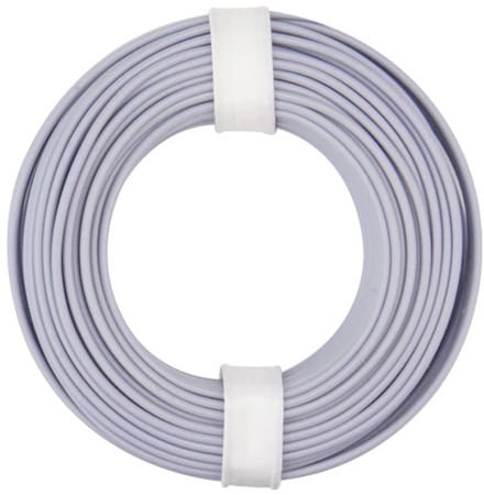 Donau Elektronik 175-019 Draad LiY 1 x 0.75 mm² + 1 x 0.75 mm² Grijs 1 stuk(s)