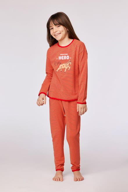 Woody Meisjes Pyjama Rode Streep 3A